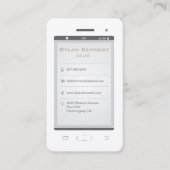 Mobiele telefoon visitekaartje (Voorkant)