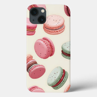 Mobiele telefoonhoesje met heerlijk macaronpatroon iPhone 13 hoesje