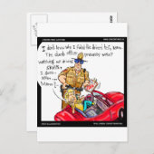 Mobiele-telefoonstuurprogramma Funny T - shirts Mo Briefkaart (Voorkant / Achterkant)