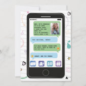 Mobiele verjaardag Telefoon Mobiel Foto Chat Tekst Kaart (Voorkant)