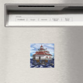 Mobiele vuurtoren in het midden van de baai magneet (Insitu (Vaatwasser))