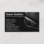 Mobiele wasmachine met informatie over het wassen  visitekaartje (Voorkant)