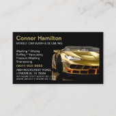 Mobiele wasmachine met informatie over het wassen  visitekaartje (Voorkant)