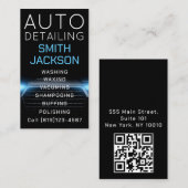 Mobiele wasmachine met informatie over het wassen  visitekaartje (Voorkant / Achterkant)