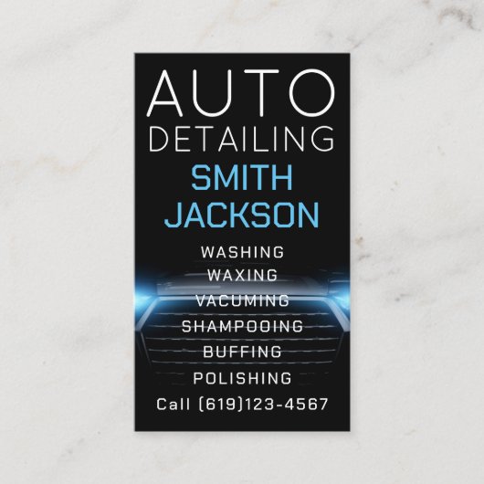 Mobiele wasmachine met informatie over het wassen  visitekaartje (Voorkant)