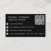 Mobiele wasmachine met informatie over het wassen  visitekaartje (Achterkant)