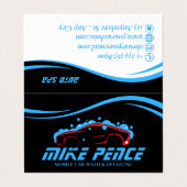 Mobiele wasmachine met informatie over het wassen  visitekaartjes (Buitenkant ongevouwen)