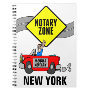 Mobiele zone Red Sportauto New York Notitieboek
