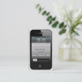 Mobil téléphonent le carte de visite (Debout devant)