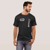 Mobile Alabama 251 Area Code Retro T-shirt (Voorkant volledig)