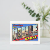 Mobile Alabama AL groot Briefkaart 1 (Staand voorkant)