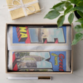 Mobile Alabama AL  groot Briefkaart 1 Tissuepapier (Geschenk)