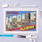 Mobile Alabama AL  groot Briefkaart 1 Tissuepapier (Craft)