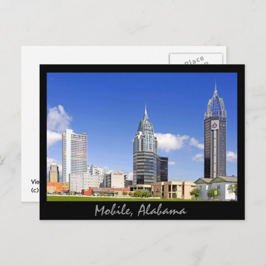Mobile, Alabama Briefkaart (Voorkant / Achterkant)