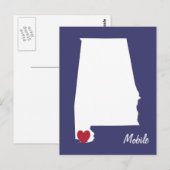 Mobile Alabama-Briefkaart Briefkaart (Voorkant / Achterkant)