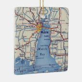 Mobile Alabama kerstversiering Keramisch Ornament (Rechts)