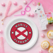 Mobile Alabama Papieren Bordje (Feest)
