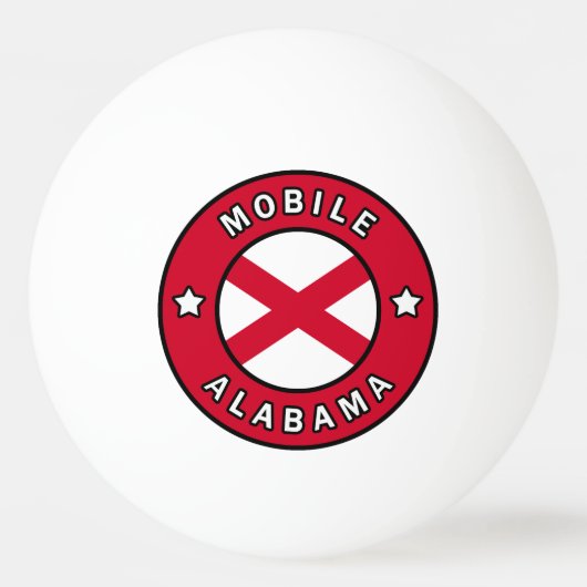 Mobile Alabama Pingpongballen (Voorkant)