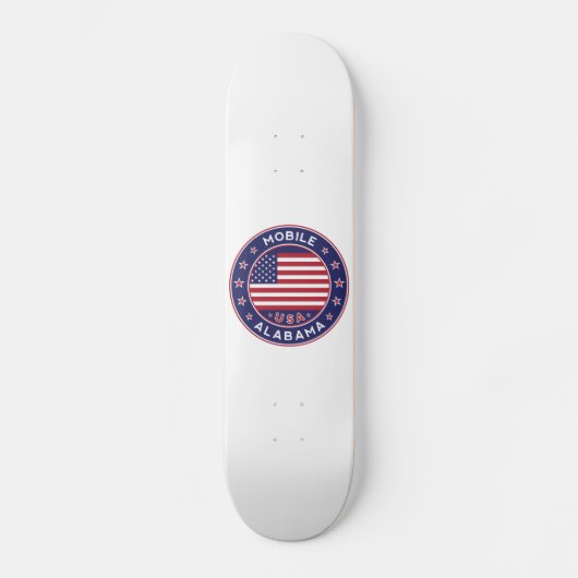 Mobile, Alabama Skateboard (Voorkant)