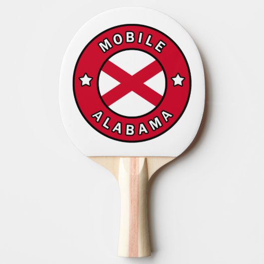 Mobile Alabama Tafeltennisbatje (Voorkant)
