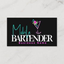 Mobile Bartender Club Bar Neon Drinken B