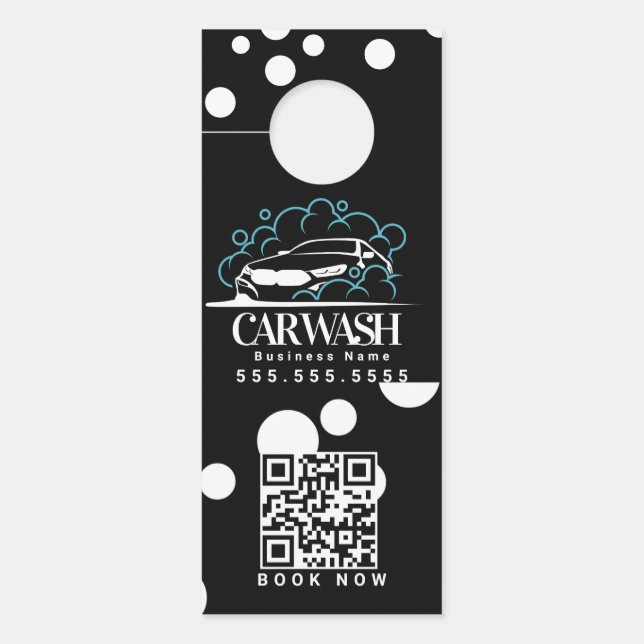 Mobile Car Wash Detailing C Door Hanger  (Voorkant)