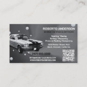Mobile Car Wash Detailing Druk Wassen QR COD Visitekaartje (Voorkant)