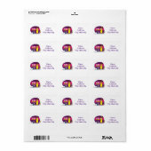 **MOBILE HOME** ÉTIQUETTE D'ADRESSE DE RETOUR (Feuille entière)