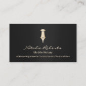 Mobile Notional Public Loan Signing Agent Black Go Visitekaartje (Voorkant)