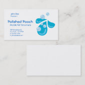 Mobile Pet Groomer_Poled Pooch Visitekaartje (Voorkant / Achterkant)