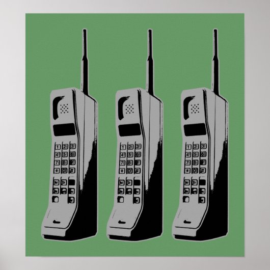 Mobile Phone Graphic Poster (Voorkant)