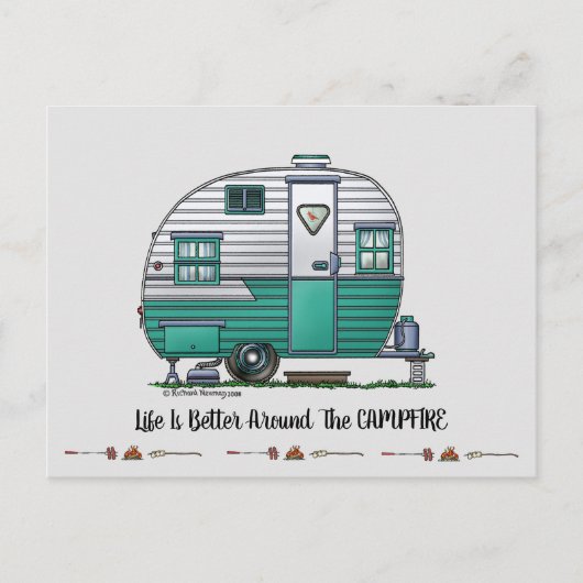 Mobile Scout Camper Briefkaart (Voorkant)