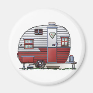 Mobile Scout Camper Magnet Magneet