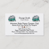 Mobile Scout Camper Visitekaartje (Voorkant)