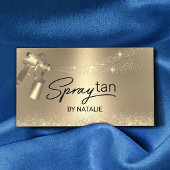 Mobile Spray Tan Luxury Gold Airboring Tanning Visitekaartje