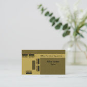 Mobilier de bureau Carte de visite, Beige (Debout devant)