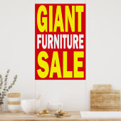 MOBILIER GÉANT VENTE - SIGNE POSTER AU DÉTAIL (Cuisine)