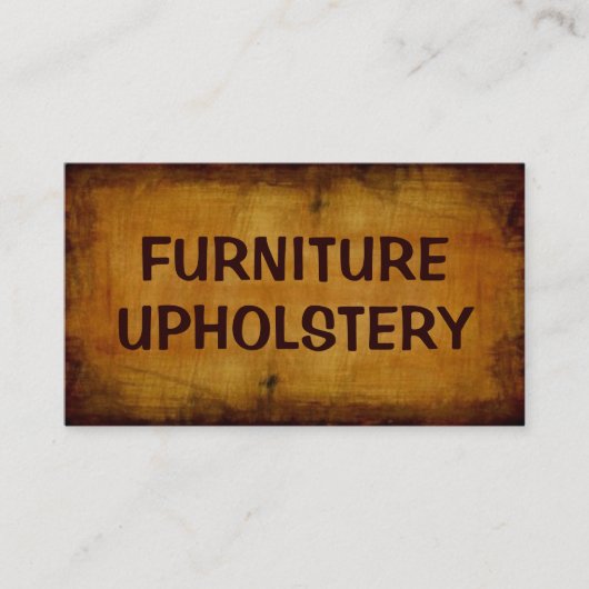 Mobilier Upholstery Antique Carte de visite (Devant)