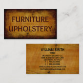 Mobilier Upholstery Antique Carte de visite (Devant / Derrière)