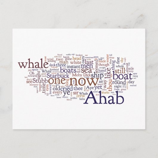 Moby Dick derniers chapitres carte postale (Devant)