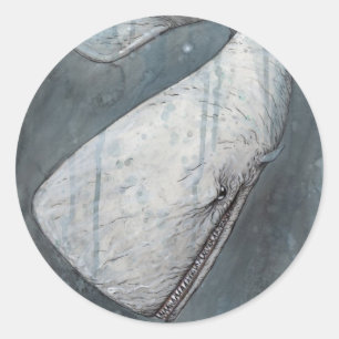 Moby Dick Ronde Sticker