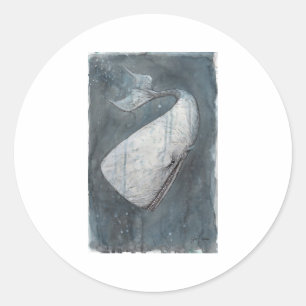 Moby Dick Ronde Sticker