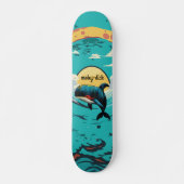 Moby-Dick Whale Skateboard (Voorkant)