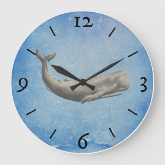 Moby-Dick Whale Wall Clock Grote Klok