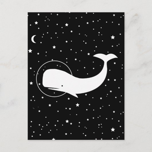 Moby in Space Briefkaart (Voorkant)