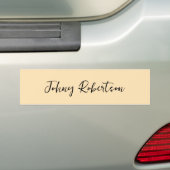Moccasin Peachy Yellow Plain Elegant Professional Bumpersticker (Op auto)