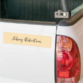 Moccasin Peachy Yellow Plain Elegant Professional Bumpersticker (Op Truck)