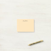 Moccasin Peachy Yellow Plain Elegant Professional Post-it® Notes (Op bureau)