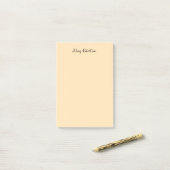 Moccasin Peachy Yellow Plain Elegant Professional Post-it® Notes (Op bureau)