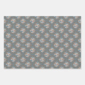 Mocha & Blauwgroen Abstract accent Mandala Ogee Sc Inpakpapier Vel (Voorkant)